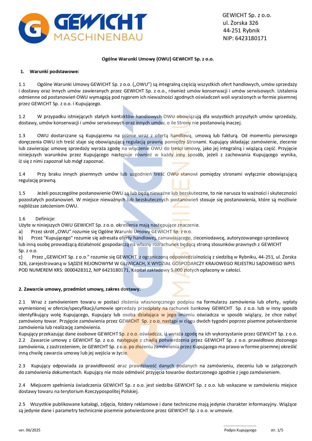 ogólne warunki umowy gewicht ver.6 2025 page 0001