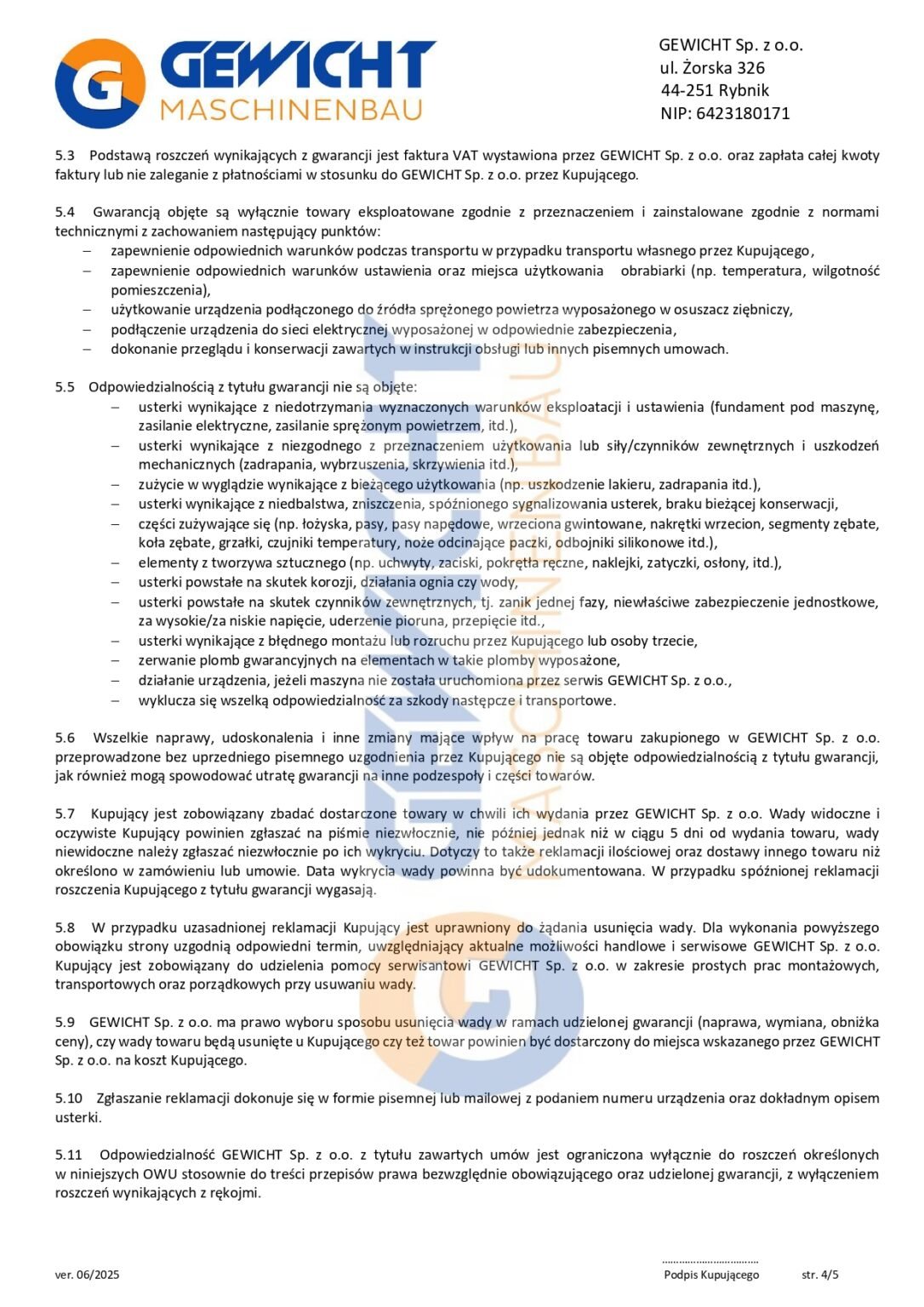 ogólne warunki umowy gewicht ver.6 2025 page 0004