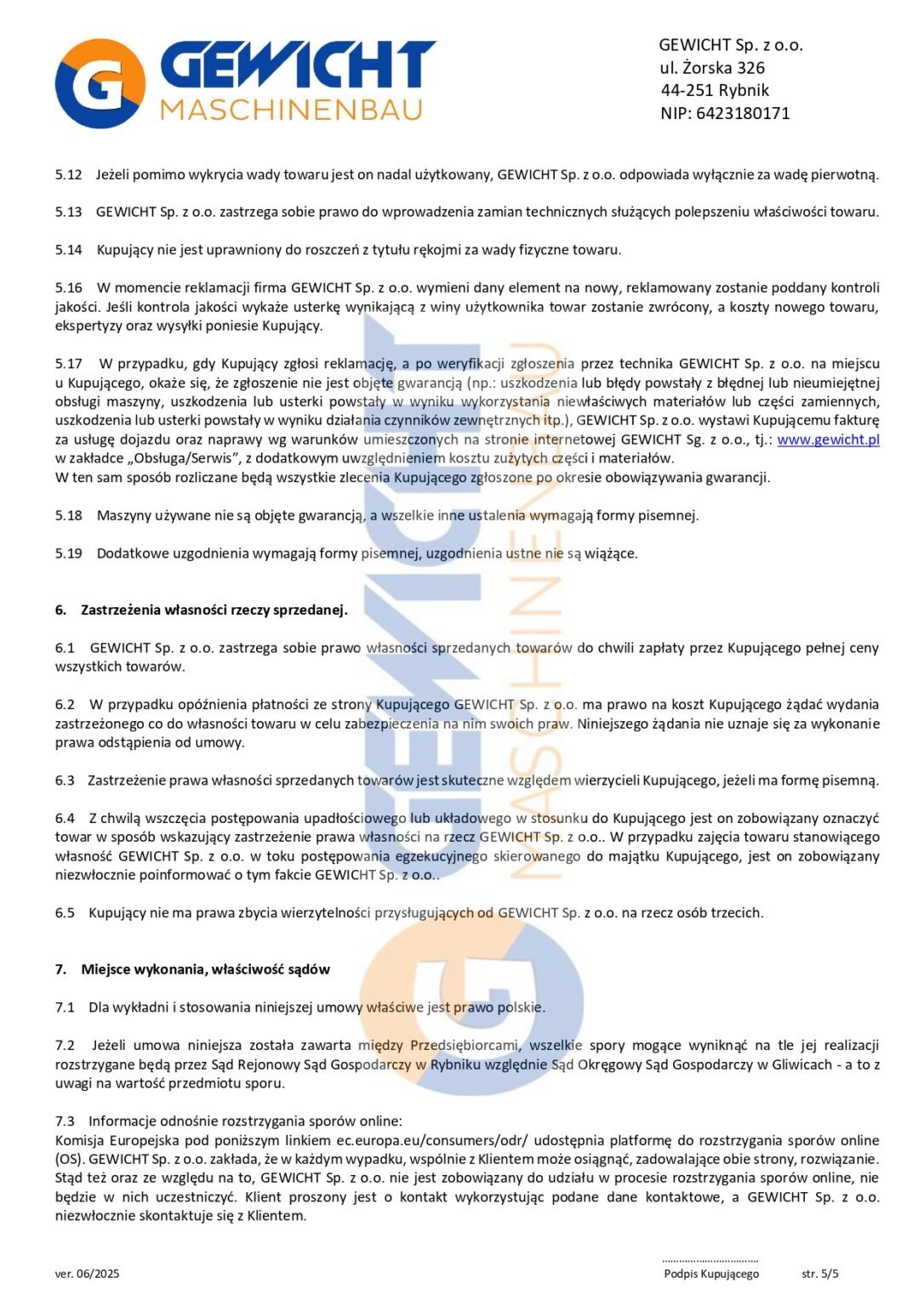 ogólne warunki umowy gewicht ver.6 2025 page 0005